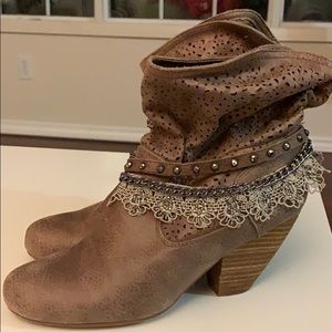 Buckle Heeled Ankle Boots